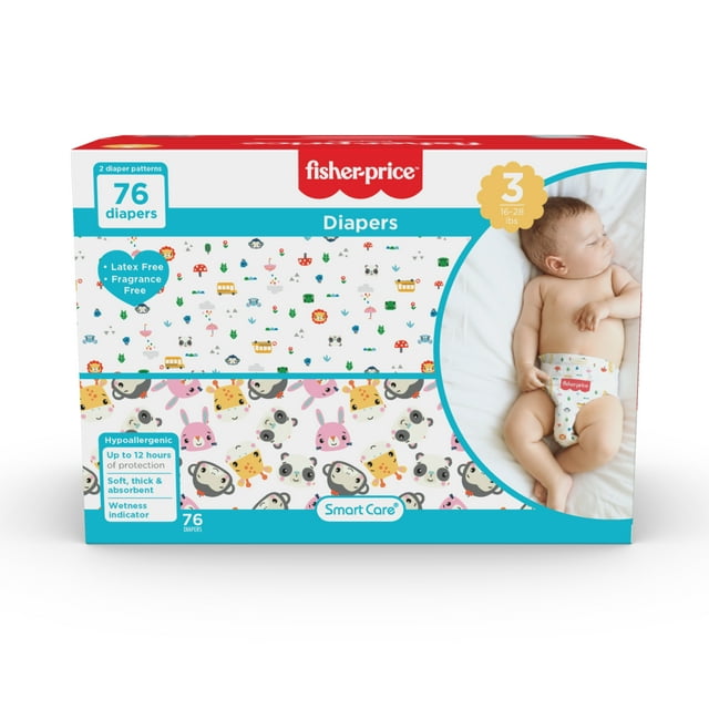 Fisher-Price Size 3 Diapers for Infants, 76 Ct Visit the Fisher-Price Store