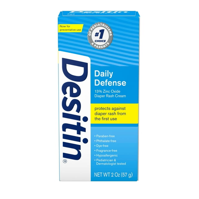 Desitin Daily Defense Baby Diaper Rash Cream, Travel Size, 2 oz Desitin