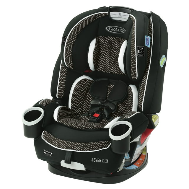 Graco 4Ever DLX 4-in-1 Convertible Car Seat, Zagg Black Waves Graco