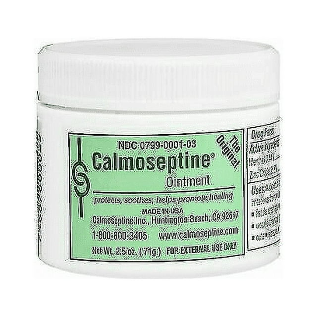 Calmoseptine Ointment Protects Soothes & Promote Healing Jar 2.5 oz, 12 Pack Calmoseptine