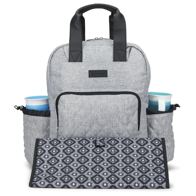 Monbebe Rebel Infant Diaper Bag Backpack with Changing Pad, Grey Visit the Monbebe Store