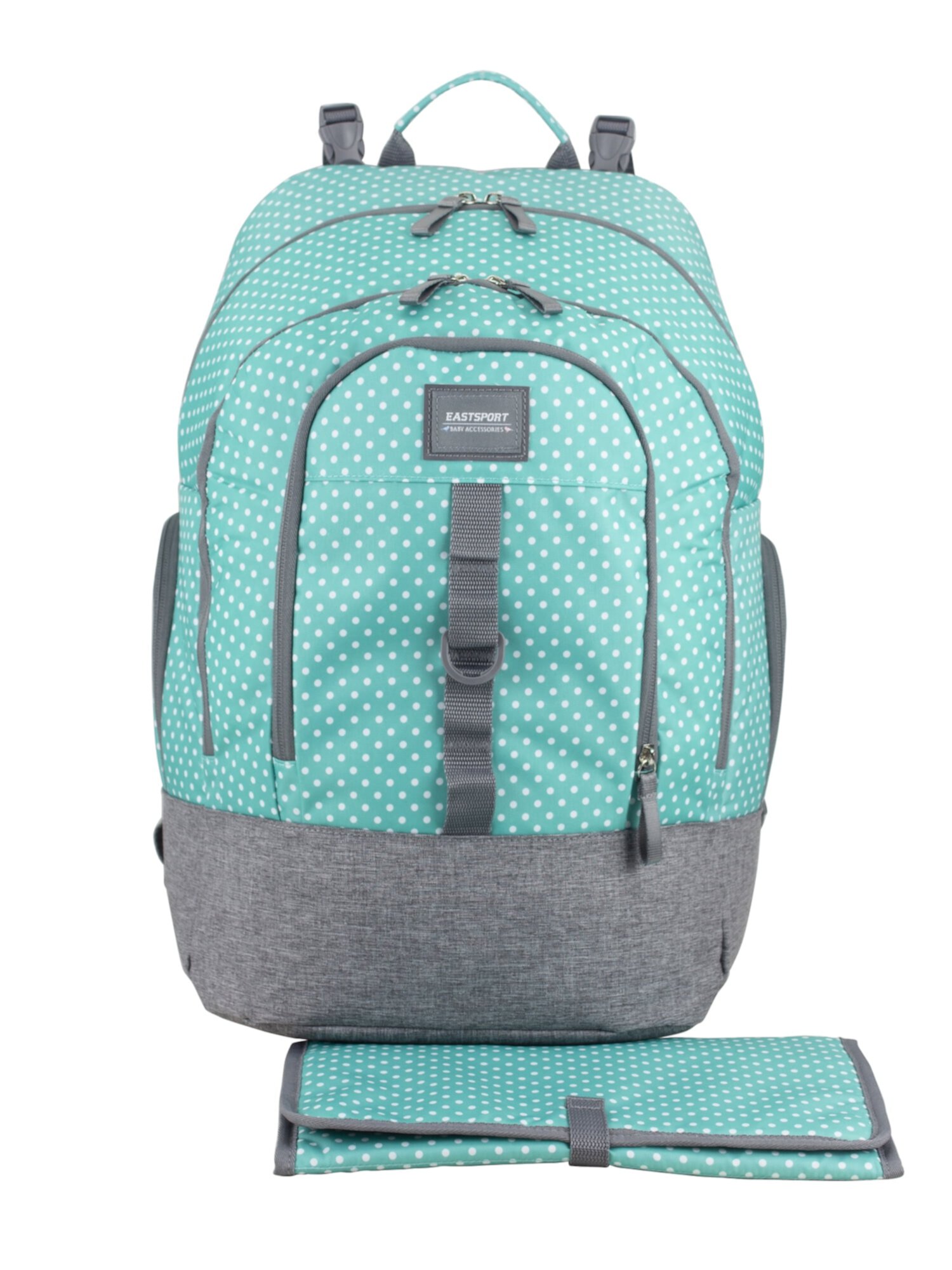 Eastsport Madison Diaper Backpack with Bonus Changing Pad, Turquoise Eastsport