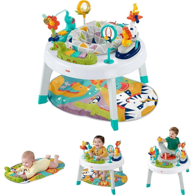 Fisher-Price 3-in-1 Sit-to-Stand Infant Activity Center and Toddler Play Table, Unisex Visit the Fisher-Price Store