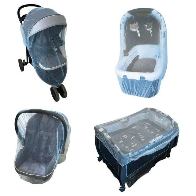 Enovoe Mosquito Net for Bassinets, Cradles, Playards Strollers, Universal Pram Mosquito Net Enovoe