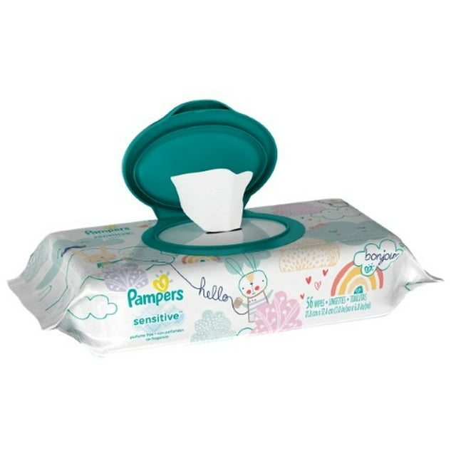 Pampers Baby Wipes Sensitive (Pack of 4) Pampers