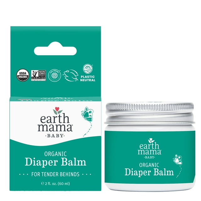 Earth Mama Organic Diaper Balm, Diaper Cream for Newborns, Infants, & Toddlers, 2 fl oz. Visit the Earth Mama Store