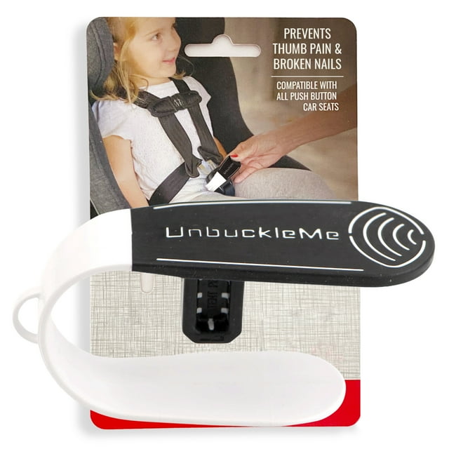 UnbuckleMe Car Seat Buckle Release Tool in Black/White UnbuckleMe