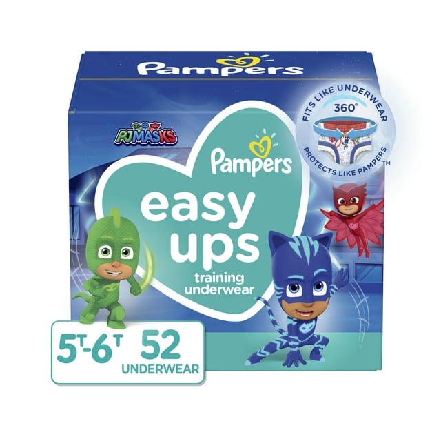 Pampers Easy Ups Boys Training Pants  5T-6T 52 Count (Choose Your Size & Count) Pampers