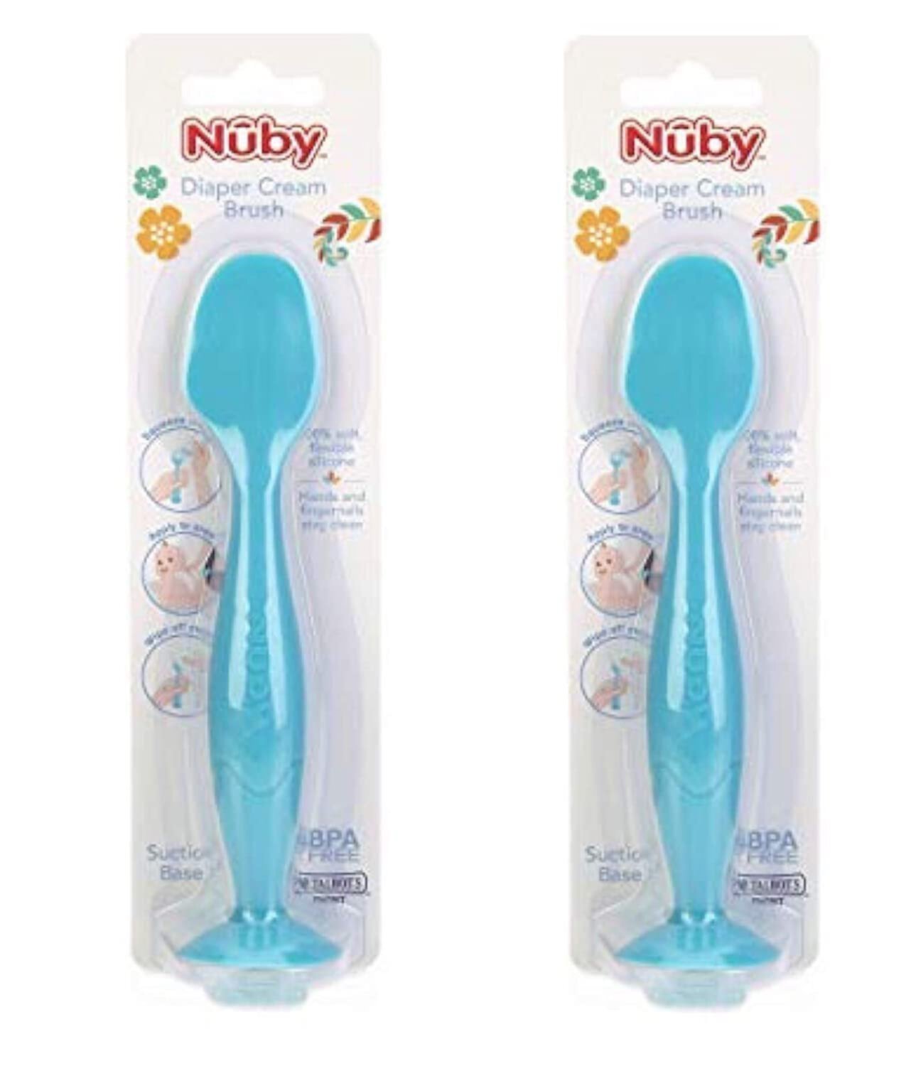 Nuby Dr. Talbot's Silicone Diaper Rash Cream Brush with Suction Base Dr. Talbot's