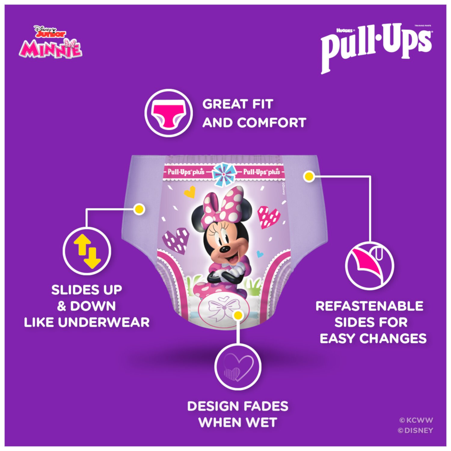 Pull-Ups Girls' Potty Training Pants Size 5, 3T-4T, 66 Ct Pull-Ups