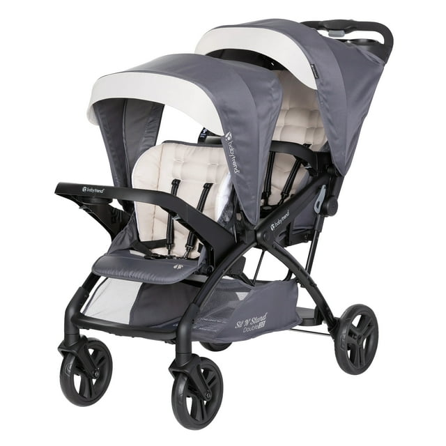 Baby Trend Sit N' Stand Double Stroller 2.0 DLX with 5 Point Harness, Magnolia Visit the Baby Trend Store