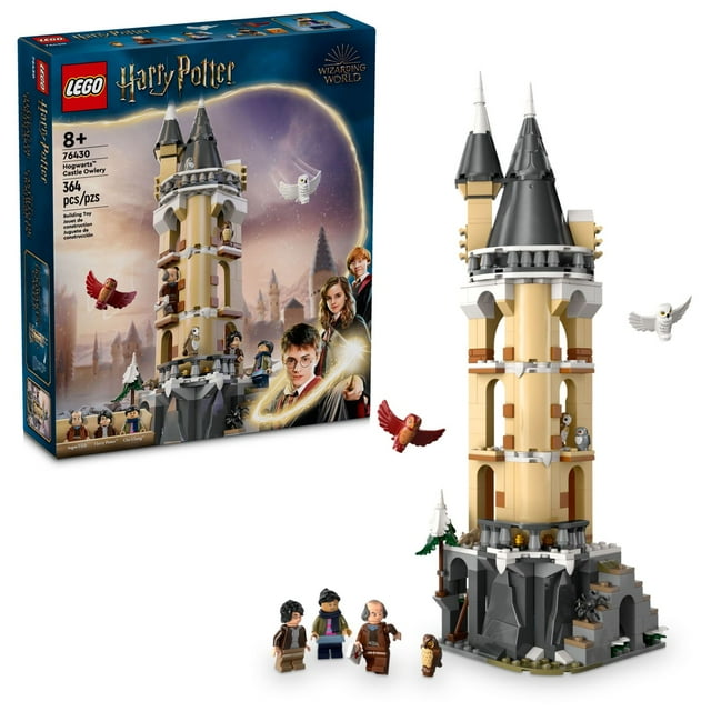 LEGO Harry Potter Hogwarts Castle Owlery Toy, Wizarding World Fantasy Toy for Girls and Boys, Harry Potter Toy Playset with 3 Characters, Birthday Gift Idea for Kids Ages 8 and Up, 76430 Lego