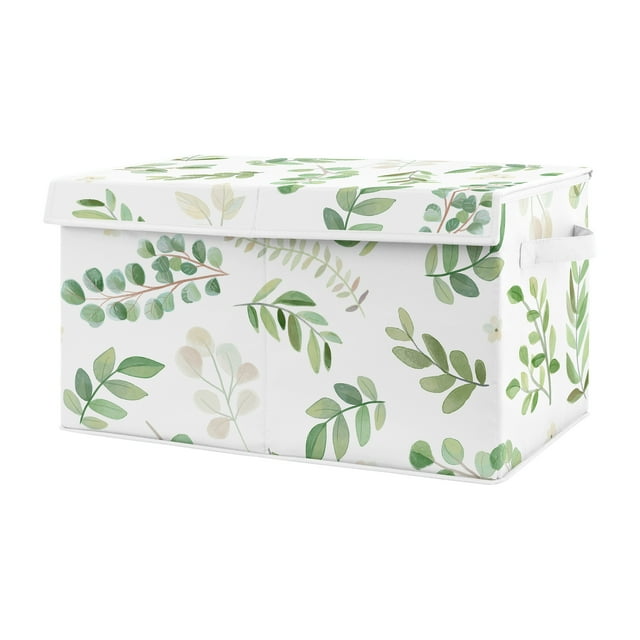 Botanical Floral Leaf Storage Fabric Toy Box by Sweet Jojo Designs Sweet Jojo Designs