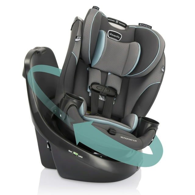 Evenflo Revolve360 Slim 2-in-1 Rotational Car Seat (Carver Blue) Visit the Evenflo Store