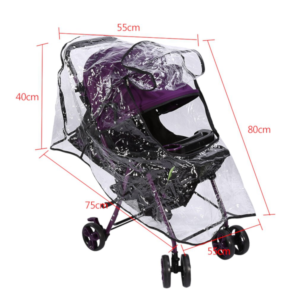 Buggy Rain Cover,HURRISE 1PC PVC Universal Waterproof Baby  Rain Cover Dust Wind  Pram Accessory Ccdes