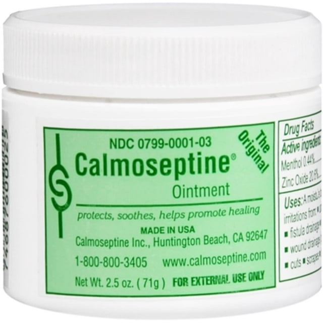 Calmoseptine Original Diaper Rash Ointment Jar - 2.5 oz, 2 Pack Calmoseptine