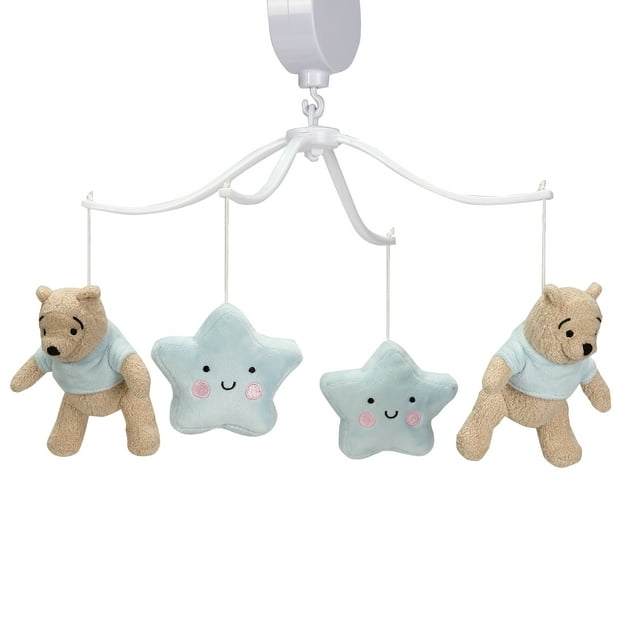 Bedtime Originals Starlight Pooh Musical Baby Crib Mobile - Blue, Animals Bedtime Originals