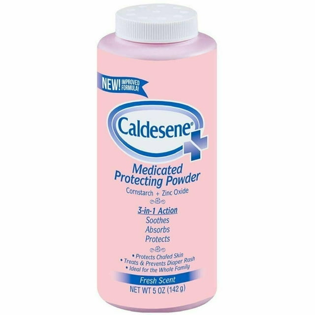 Caldesene Medicated Protecting Powder with Zinc Oxide Talc Fresh Scent, 5oz Caldesene