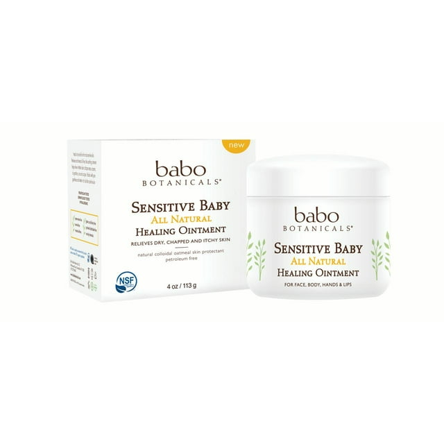 Sensitive Baby All Natural Healing Ointment, Fragrance Free Babo Botanicals