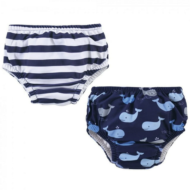 Hudson Baby Infant and Toddler Boy Swim Diapers, Whales, 18-24 Months Hudson Baby