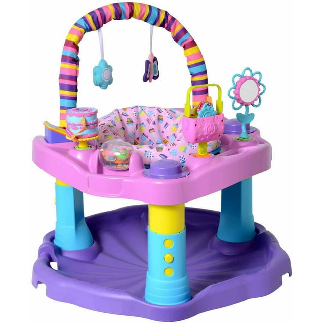 Evenflo Exersaucer Rebota y Aprende Platillo de Actividad de Fiesta de Té Dulce ExerSaucer