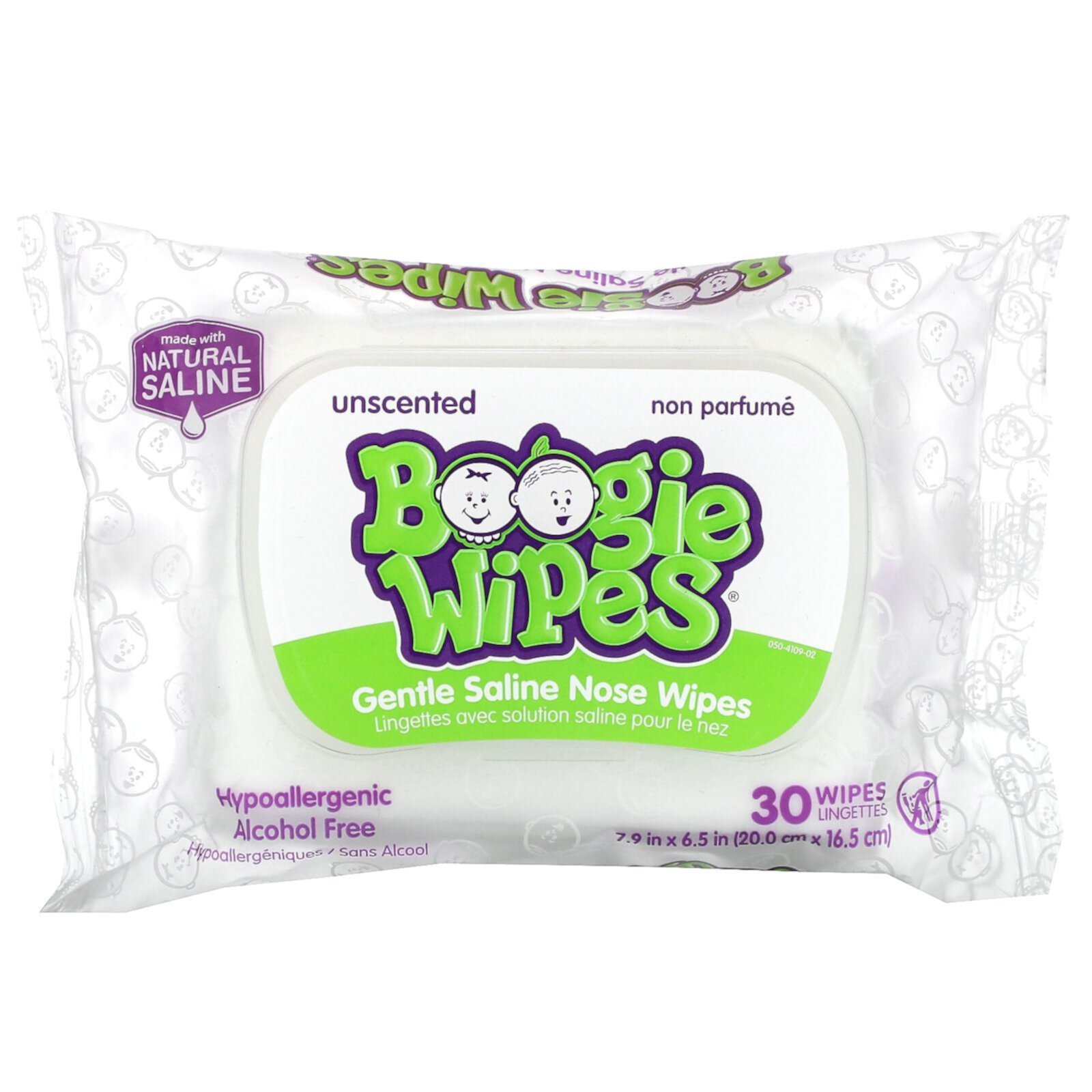 Boogie Wipes, Simply Unscented Saline Baby Wipes, 45 Count Boogie Wipes