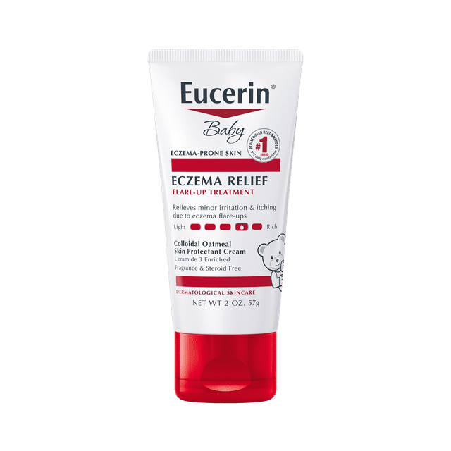 Eucerin Baby Eczema Relief Flare-Up Treatment, Fragrance Free, 2 oz Tube Eucerin