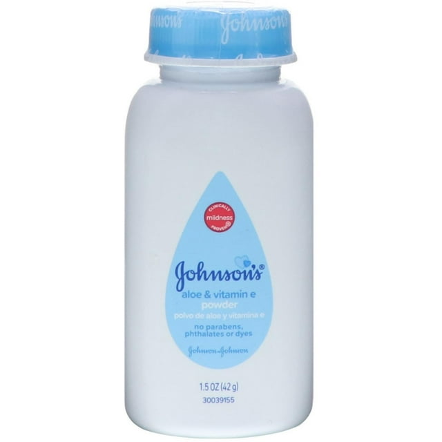 Johnson's Aloe & Vitamin E Powder, 1.5 oz (Pack of 6) Visit the Johnson's Store