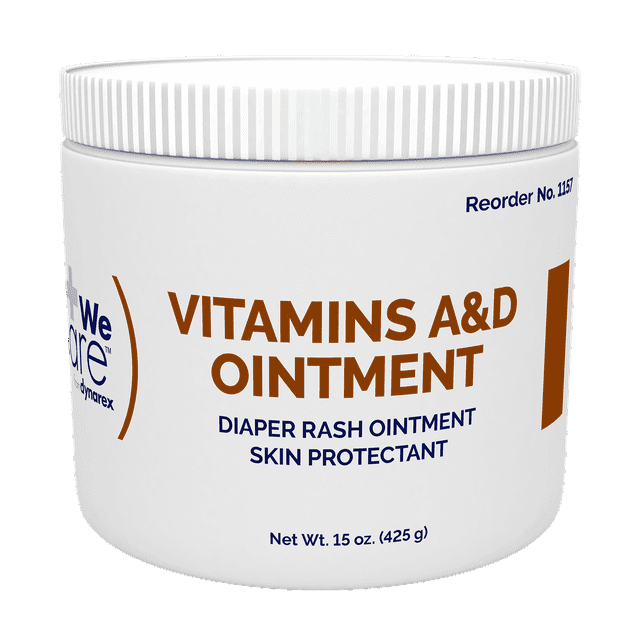 2 Pack Dynarex Vitamin A&D Ointment 15 oz. Jar - Skin, Rash, Tattoo, Small Burns Dynarex