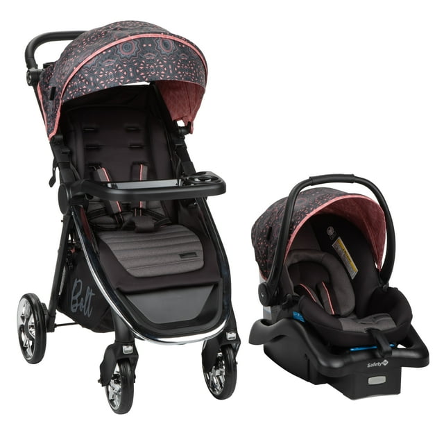 Monbebe Bolt Travel System Stroller and Infant Car Seat - Batik Pink Visit the Monbebe Store