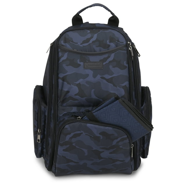 Monbebe Infant Diaper Bag Backpack with Changing Pad, Navy Camo Visit the Monbebe Store