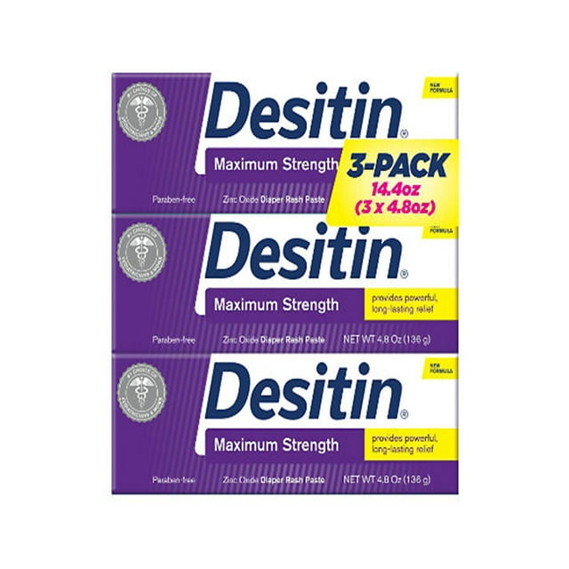 Desitin Maximum Strength Diaper Rash Paste (4.8 oz., 3 pk.) Desitin