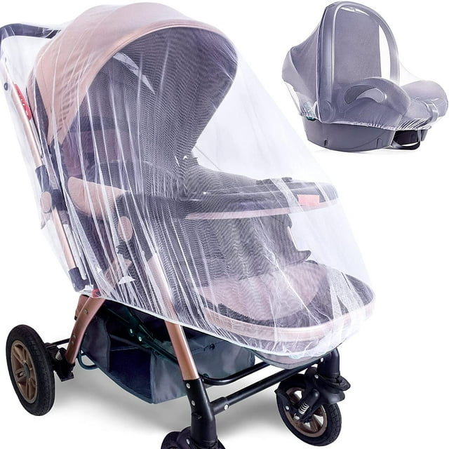 Stroller Mosquito Nets-2-pack of Durable Stroller Mosquito Nets-The perfect mosquito net for strollers, cradles, play beds, Pack N Play and portable mini cribs VATENIC