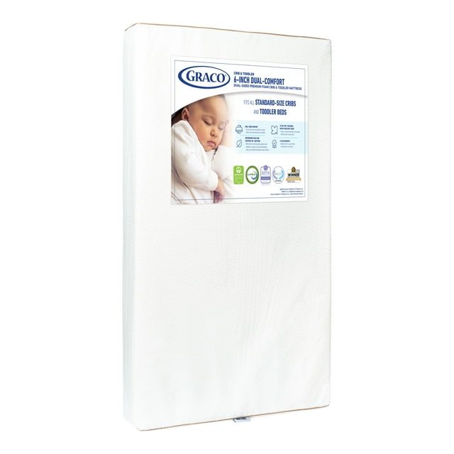 Graco Dual-Comfort 6-inch Foam Crib and Toddler Bed Mattress Visit the Graco Store