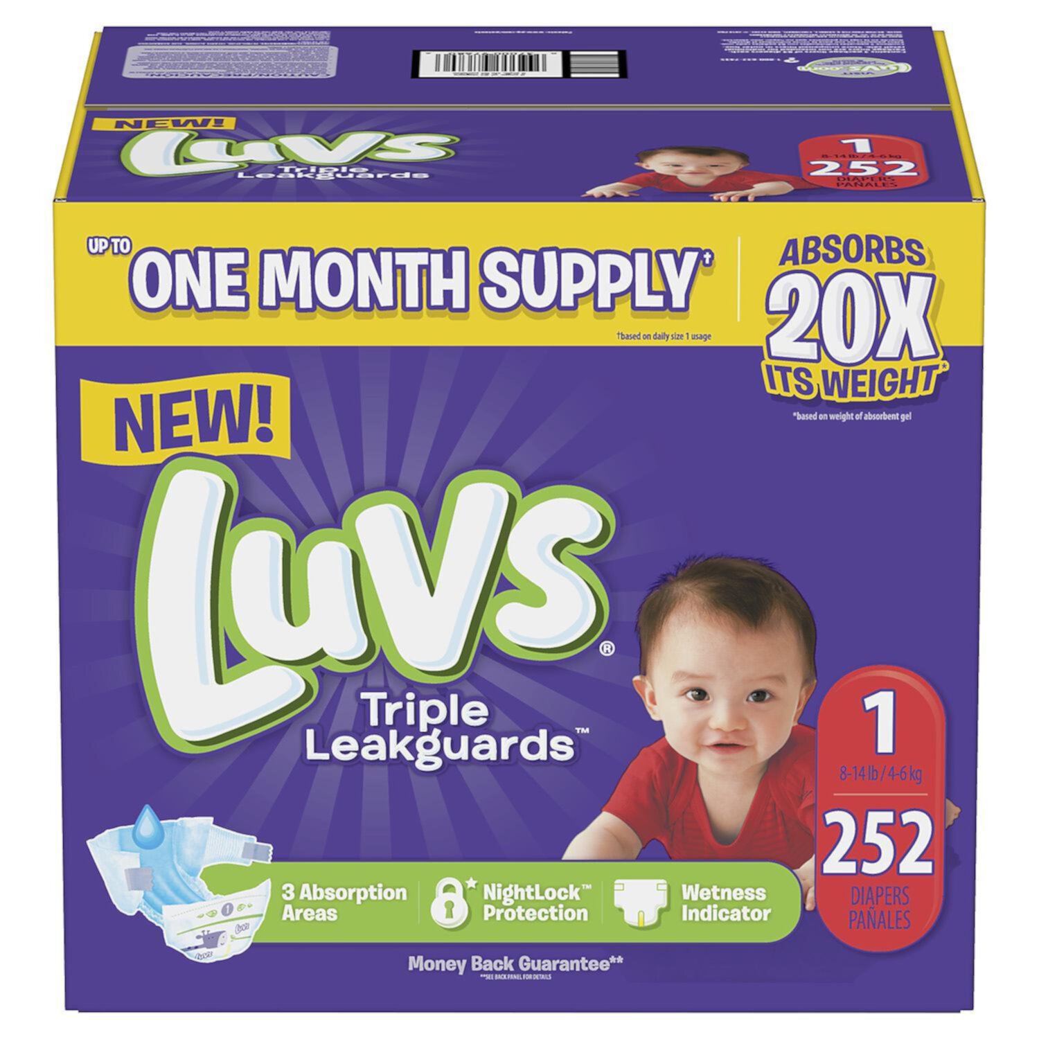 Luvs Ultra Leakguards Diapers (Choose Your Size)baby&rsquo;s skin Luvs