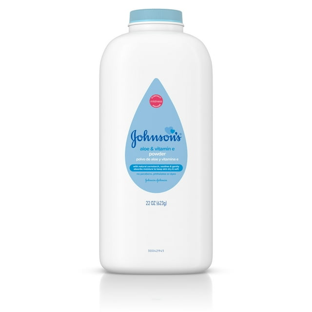 Johnson's Baby Powder with Naturally Derived Cornstarch, Aloe Vera & Vitamin E, 22 oz - 2 Pack Visit the Johnson's Store