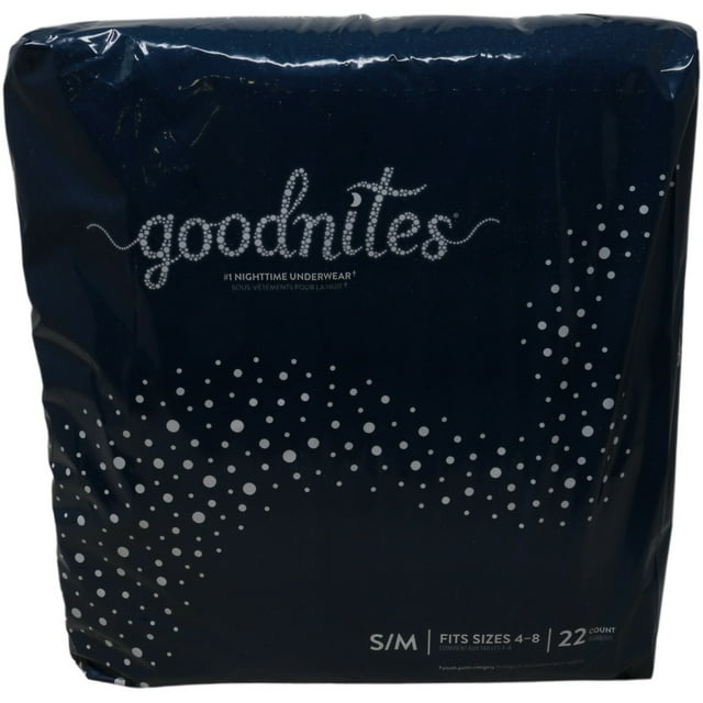 Goodnites Girls' Nighttime Bedwetting Underwear, S/M (43-68 lb.), 44 Ct GoodNites