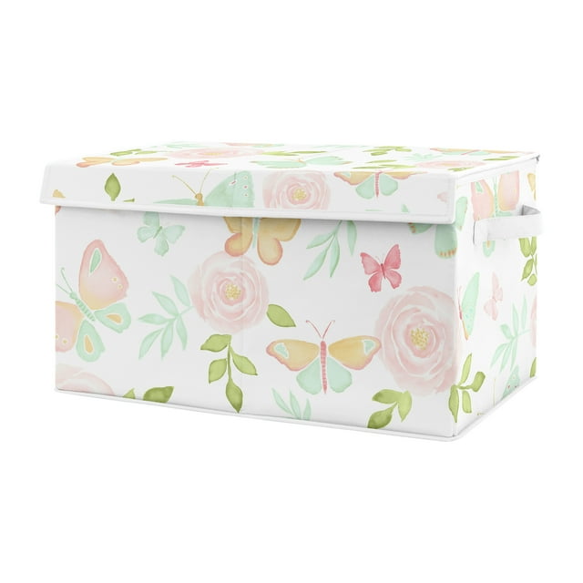 Butterfly Floral Storage Fabric Toy Box by Sweet Jojo Designs Sweet Jojo Designs