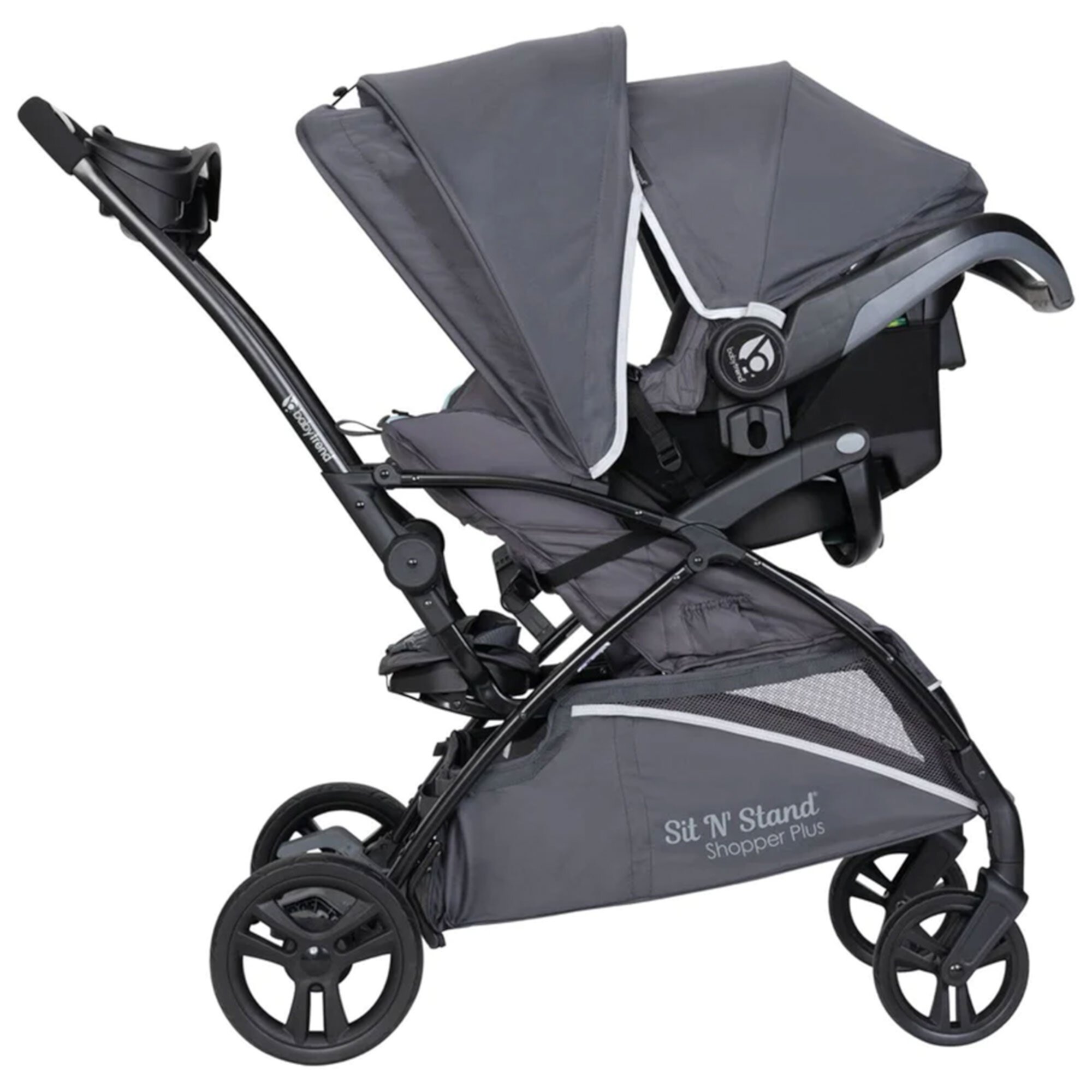 Open Box Sit N’ Stand Lightweight 5-in-1 Shopper Plus Stroller, Blue Mist Visit the Baby Trend Store