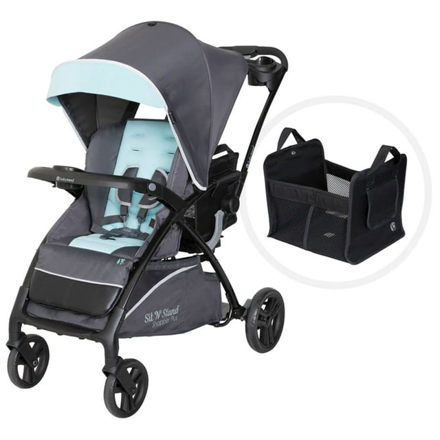 Baby Trend Sit N’ Stand Lightweight 5-in-1 Shopper Plus Stroller, Blue Mist Visit the Baby Trend Store