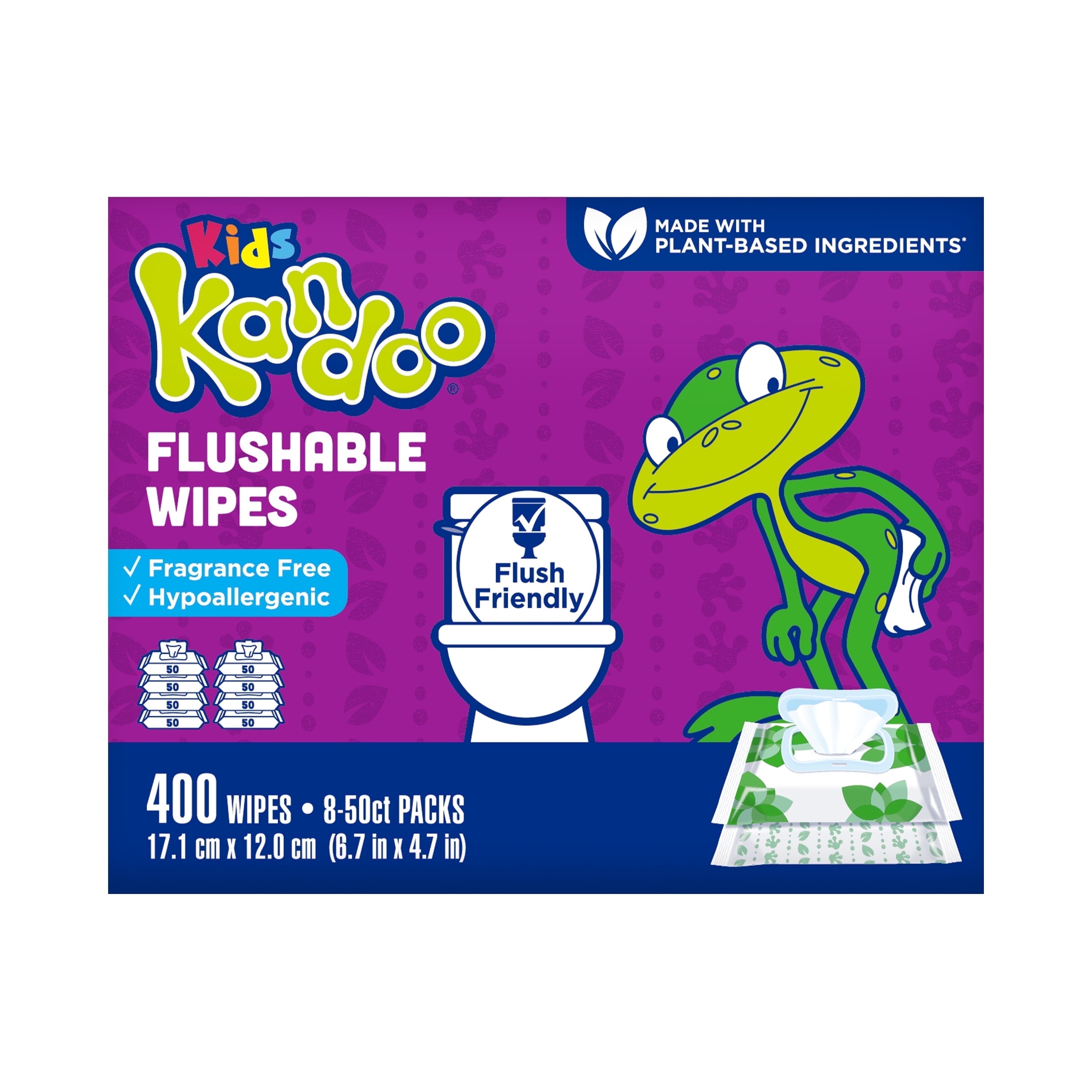 Kandoo Flushable Wipes with Flip Top - 400ct Kandoo