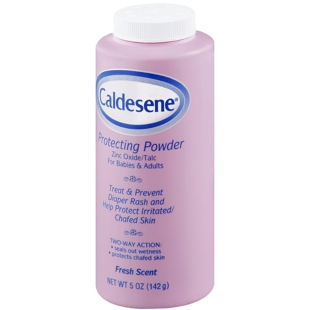 Caldesene Medicated Protecting Powder with Zinc Oxide & Cornstarch-Talc Free, 5 Ounce (2 Pack) Caldesene