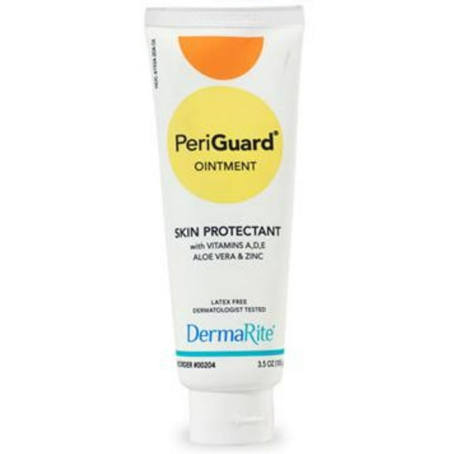 PeriGuard Tube Skin Protectant With Vitamins A D E Aloe Vera & Zinc 3.5 oz. (Pack of 3) DermaRite