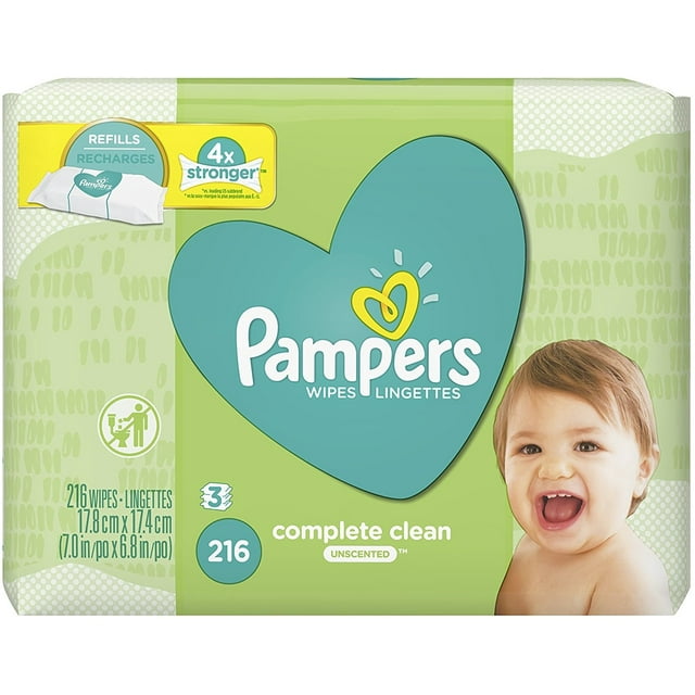 Pampers Recambio de Toallitas Limpias Completas sin Perfume, 21 - (Pack de 3) Pampers