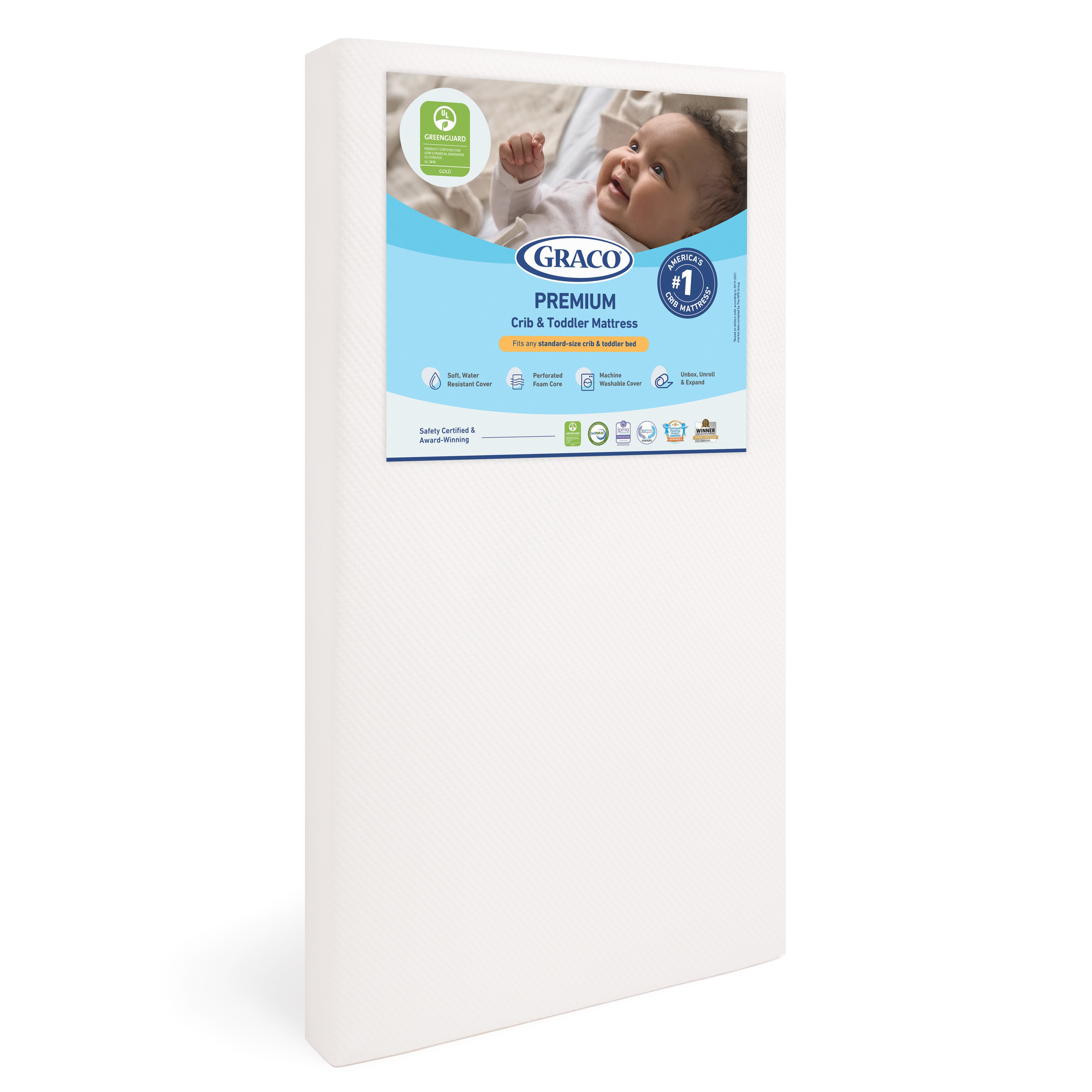 Graco Premium Foam Crib & Toddler Mattress, GREENGUARD Gold Certified, OEKO-TEX STANDARD 100 Visit the Graco Store