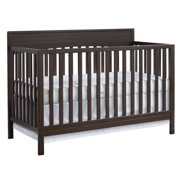 Oxford Baby Harper 4-in-1 Convertible Crib, Snow White, GREENGUARD Gold Certified, Wooden Crib Oxford Baby