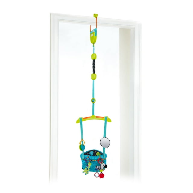 Bright Starts Bounce 'n Spring Deluxe Door Jumper with Take-Along Toys, Ages 6 months + Bright Starts