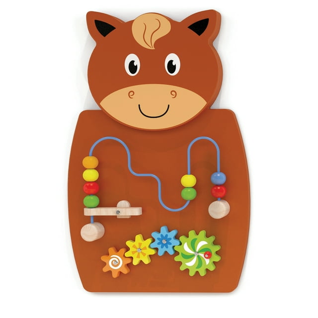 Learning Advantage Horse Activity Wall Panel - Toddler Activity Center Learning Advantage