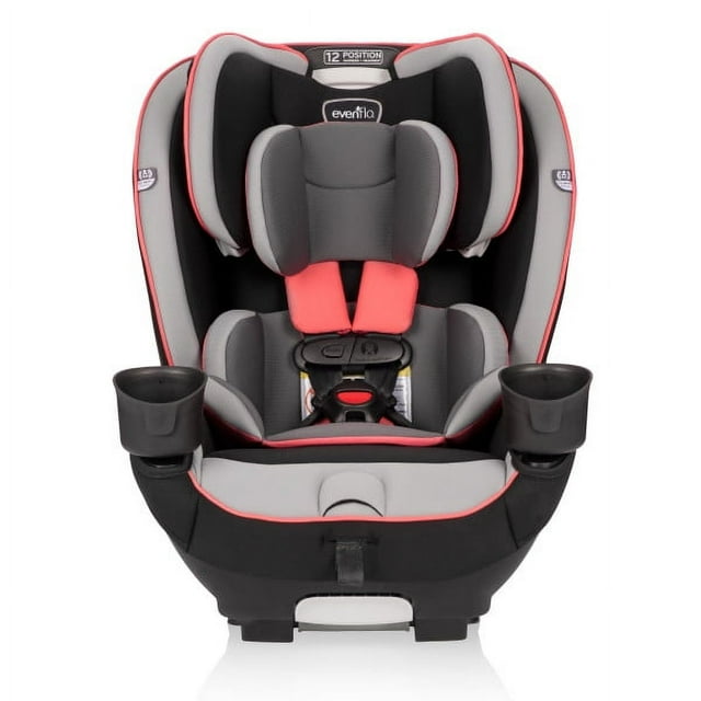 Evenflo EveryKid 3-in-1 Convertible Car Seat, Maya Coral, Infant - 12 years Visit the Evenflo Store