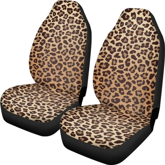 Vodetik Store Car Seat Covers for Women, Cheetah Print Front Seat Covers for Cars Trucks SUV Vodetik Store